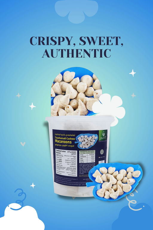 Flavory Macroon (Tuticorin Native), Traditional Indian Sweet Made with Fresh Coconut & Sugar, Soft & Sweet, 100g