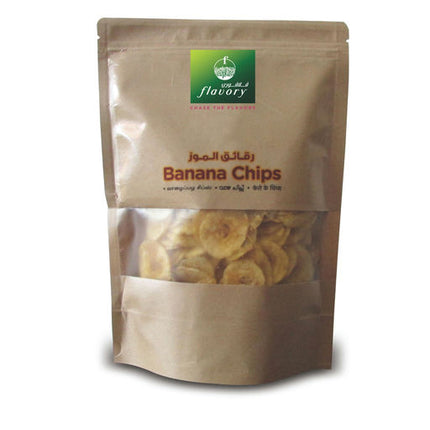 Flavory Banana Chips, Crispy & Crunchy Snack Made with Fresh Bananas, 200g