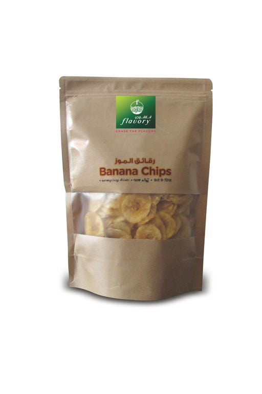 Flavory Banana Chips, Crispy & Crunchy Snack Made with Fresh Bananas, 200g
