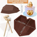 Buy and Bill 3D Diamond Heart Shape Chocolate Mold with 4pc mini Hammer - Perfect for Creative Baking!