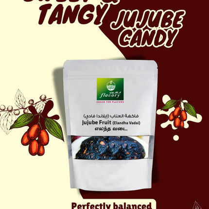 Flavory Jujube Candy (Elandha Vadai), Traditional South Indian Sweet Made with Jujube Fruit & Spices, 100g