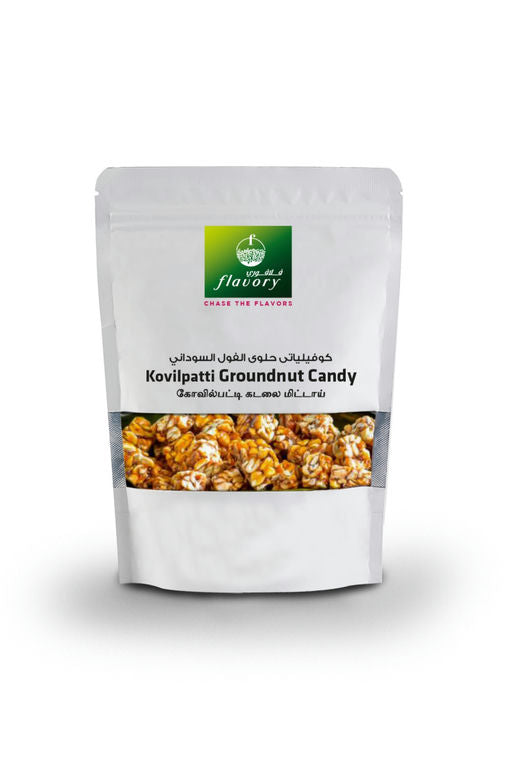 Flavory Kovilpatti Groundnut Candy (Kadalai Mittai), Traditional South Indian Sweet Made with Peanuts & Jaggery, Healthy & Flavorful, 100g