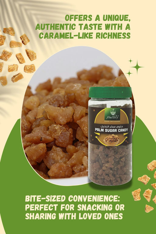 Flavory Palm Sugar Candy (Panangkalkandu), Pure & Natural Sweet Treat, 300g
