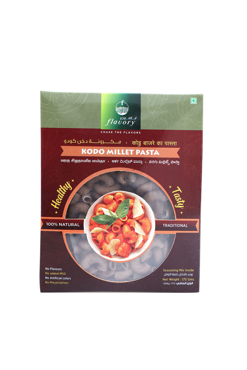 Flavory Kodo Millet Pasta, Healthy Yet Easy to Prepare, Gluten-Free & Nutrient-Rich, High in Fiber & Protein, 180g