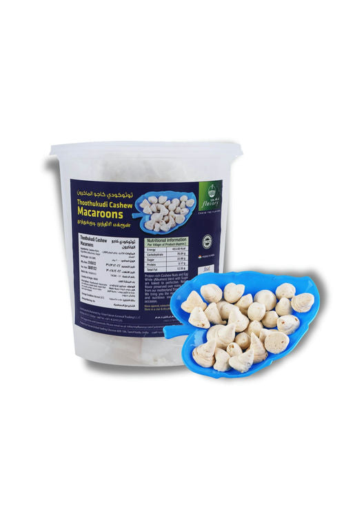 Flavory Macroon (Tuticorin Native), Traditional Indian Sweet Made with Fresh Coconut & Sugar, Soft & Sweet, 100g