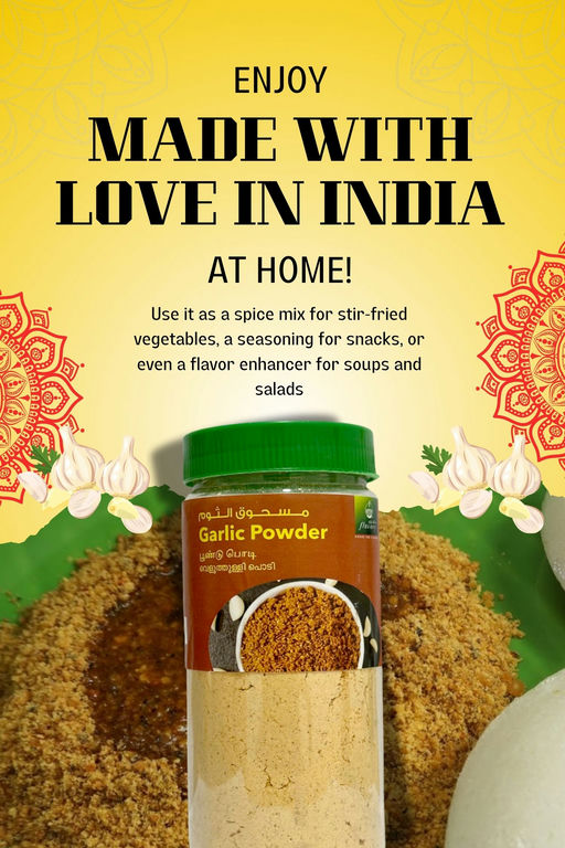 Flavory Garlic Podi, Authentic South Indian Spice Blend, Rich in Flavor & Health Benefits, Ideal for Idlis, Dosas, and More, 250g