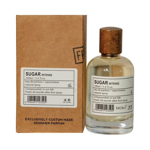 Brosia Suger Intense EDP 100ml – Refreshing Citrus & Woody Perfume for Men & Women with Lemon, Mint, Lavender & Sandalwood – Long-Lasting Unisex Fragrance