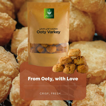 Flavory Ooty Varkey (Ooty Rusk), Traditional Indian Biscuit Made with Wheat Flour & Ghee, Crunchy & Delicious, 300g