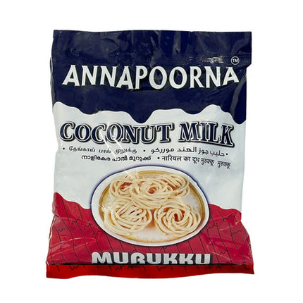 Flavory Coconut Milk Murukku, Traditional South Indian Snack Made with Coconut Milk, Rice Flour & Spices, Crispy & Flavorful, 75g