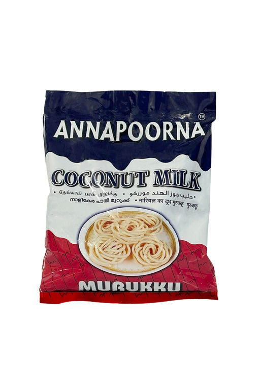 Flavory Coconut Milk Murukku, Traditional South Indian Snack Made with Coconut Milk, Rice Flour & Spices, Crispy & Flavorful, 75g