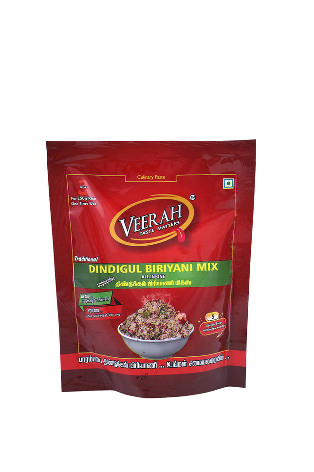 Flavory Dindigul Biryani Mix, Authentic South Indian Flavor, Rich in Spices and Aromatic Herbs, Ideal for Preparing Traditional Biryani, 200g