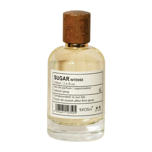 Brosia Suger Intense EDP 100ml – Refreshing Citrus & Woody Perfume for Men & Women with Lemon, Mint, Lavender & Sandalwood – Long-Lasting Unisex Fragrance