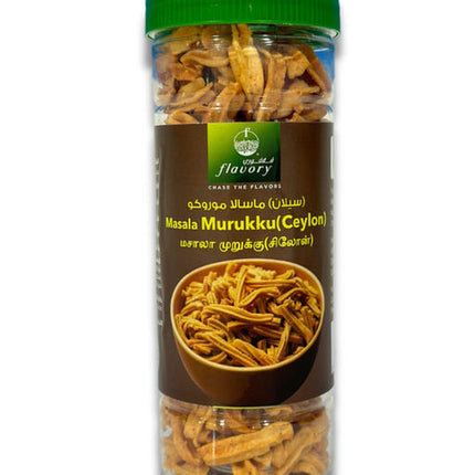 Flavory Masala (Ceylon) Muruku, Traditional South Indian Snack Made with Rice Flour & Spices, Crispy & Flavorful, 150g