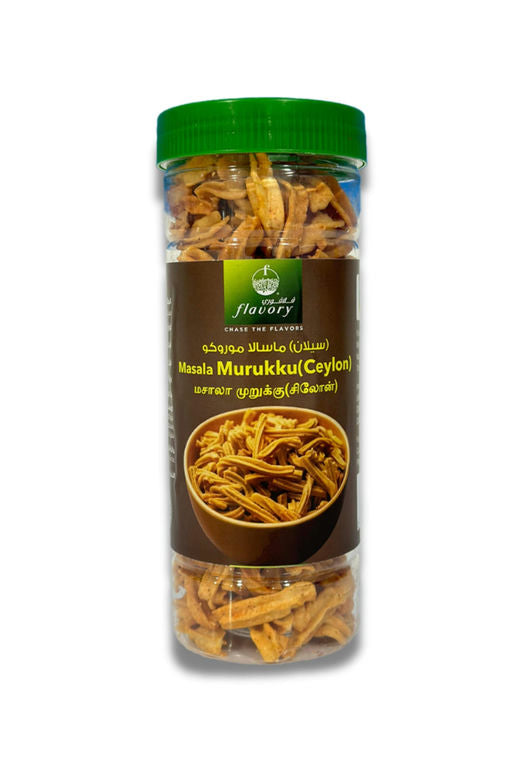 Flavory Masala (Ceylon) Muruku, Traditional South Indian Snack Made with Rice Flour & Spices, Crispy & Flavorful, 150g
