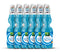 Flavory Goli Soda Carbonated Soft Drinks, Non alcoholic Flavoured Cool Drink, Indian Style Soda with Free Marble, Blueberry - 6x300ml