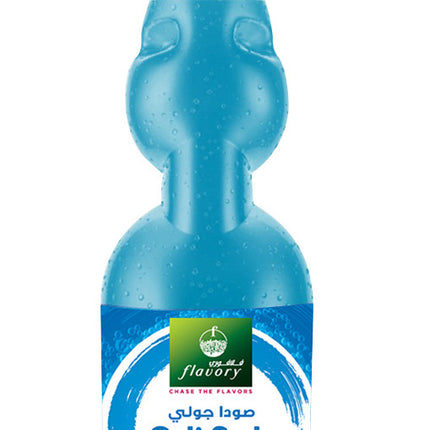 Flavory Goli Soda Carbonated Soft Drinks, Non alcoholic Flavoured Cool Drink, Indian Style Soda with Free Marble, Blueberry - 300ml