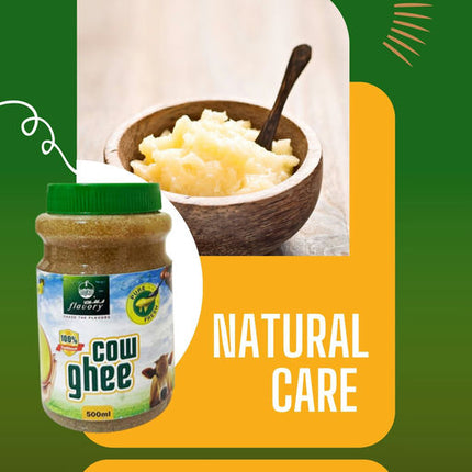 Flavory Cow Ghee, Pure & Natural Clarified Butter for Cooking and Skincare, 500ml