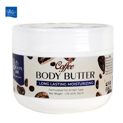 GC Beauty Care Coffee Body Butter – 170ml / 5.7oz – Long-Lasting Moisturizer for All Skin Types