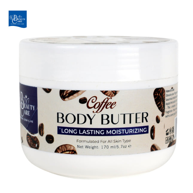 GC Beauty Care Coffee Body Butter – 170ml / 5.7oz – Long-Lasting Moisturizer for All Skin Types