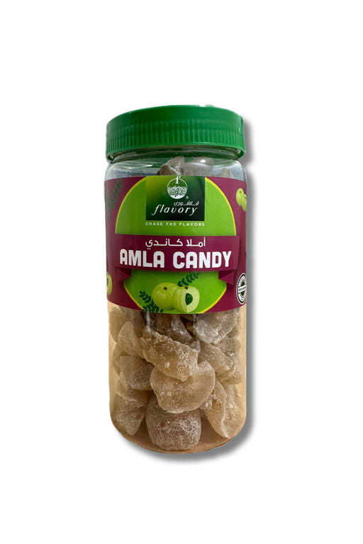 Flavory Healthy Amla Candy, Sweet & Tangy Indian Snack Made with Amla (Indian Gooseberry), Sugar & Spices, 500g