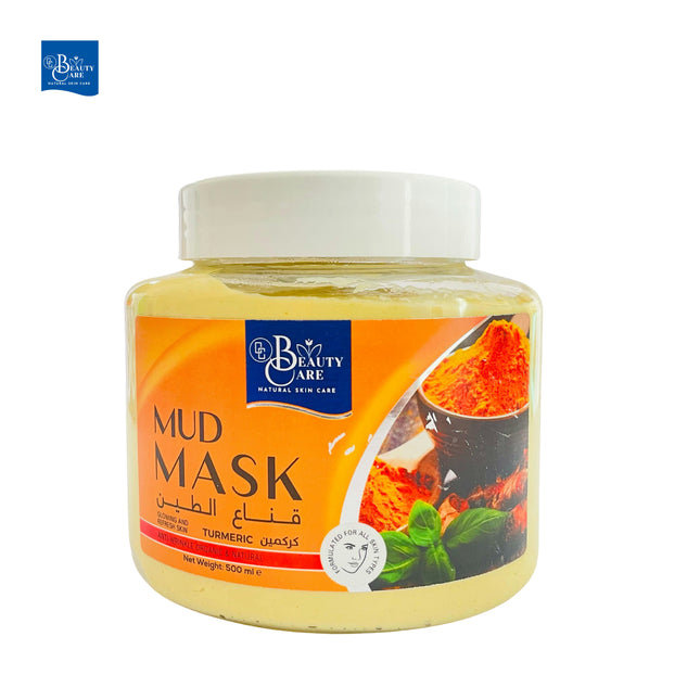 GC Beauty Care Face Mud Mask – Turmeric (500ml) Anti-Aging & Skin Brightening – Suitable for All Skin Types