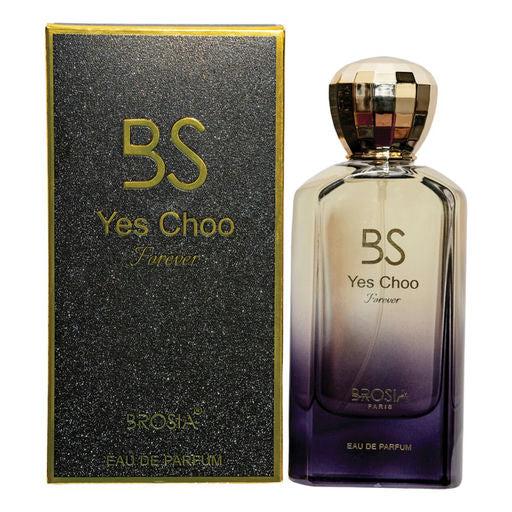 Brosia Yes Choo Forever EDP 100ml – Fruity & Gourmand Perfume for Men & Women with Plum, Vanilla Orchid & Sandalwood – Long-Lasting Eau de Parfum