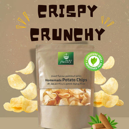 Flavory Tapioca Chips, Crispy & Crunchy Snack Made with Fresh Tapioca, 100g