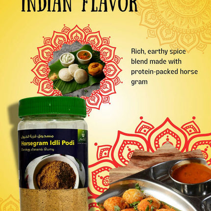 Flavory Horse Gram Podi, Nutritious & Flavorful Spice Blend, High in Protein & Fiber, Ideal for Idlis, Dosas, and More, 250g