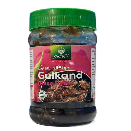 Flavory Gulkand (Rose Petal Jam), Natural and Sweet, Made with Fresh Rose Petals and Sugar, 300g