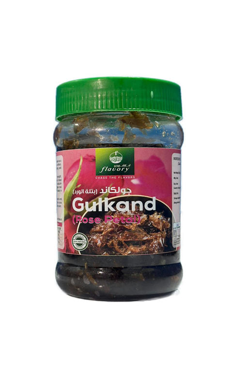 Flavory Gulkand (Rose Petal Jam), Natural and Sweet, Made with Fresh Rose Petals and Sugar, 300g