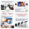 iCruze PixelStream Smart Projector - 720p HD, 4500 Lumens, Android 12, Wi-Fi, Bluetooth, HDMI, USB - Portable Mini Home Theater Projector with 200” Screen Size Support