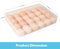 Buy and Bill 2-Pack Egg Storage Box – 24-Egg Capacity Covered Holders with Lid, Stackable, BPA-Free Egg Trays for Refrigerator Organization