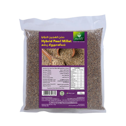 Flavory Pearl Millet (Kambu), Pure & Natural Whole Grain, Rich in Fiber & Nutrients, 500g