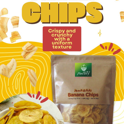 Flavory Banana Chips, Crispy & Crunchy Snack Made with Fresh Bananas, 200g