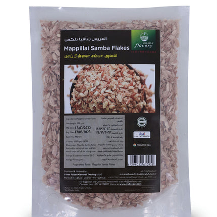 Flavory Mappilai Samba Flakes, Nutritious and Flavorful Traditional South Indian Ingredient, Rich in Fiber and Antioxidants, Ideal for Healthy Breakfast, Porridge & Snacks, 250g