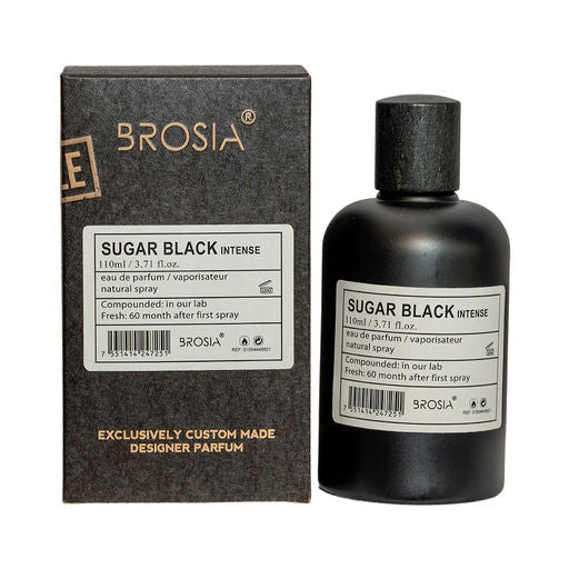 Brosia Suger Black Intense EDP 100ml for Men – Bold Spicy & Woody Perfume with Bergamot, Amber & Tonka – Long-Lasting Eau de Parfum