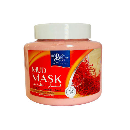 GC Beauty Care Face Mud Mask – Zaffron (500ml) Helps Treat Acne & Gently Removes Dead Skin Cells – For Clear, Radiant Skin