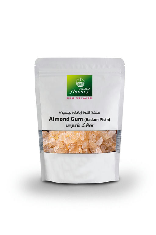 Flavory Almond Gum (Badam Pisin), Natural and Healthy, Rich in Nutrients, 100g