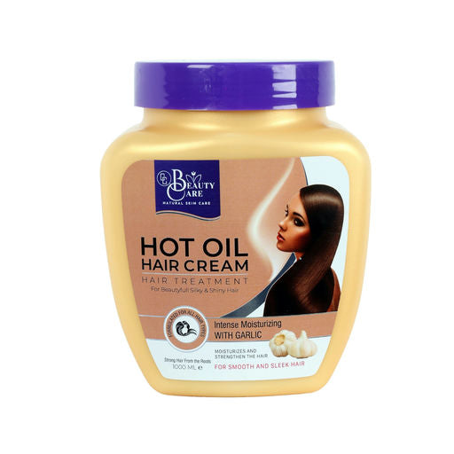 GC Beauty Care Hot Oil Hair Cream – Garlic (1000ml) Intense Moisturizing Treatment for Smooth & Sleek Hair