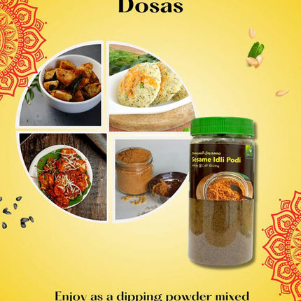 Flavory Ellu Idli Podi (Sesame), Authentic South Indian Spice Blend, Gluten-Free & Flavorful, Perfect for Idlis and Dosas, 250g