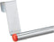 Buy and Bill Over Cabinet Door Kitchen Towel Holder - Stainless Steel (Length: 23 cm, Silver-Red)