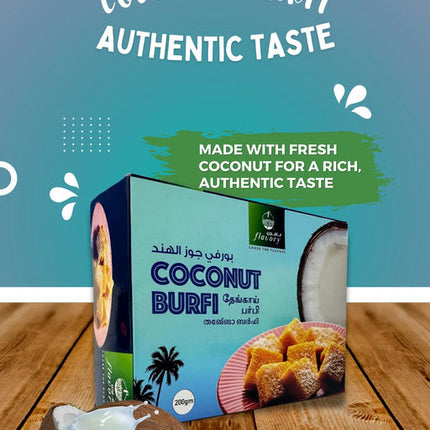 Flavory Coconut Candy (Thenga Mittai), Traditional South Indian Sweet Made with Coconut, Sugar & Spices, Healthy & Flavorful, 120g