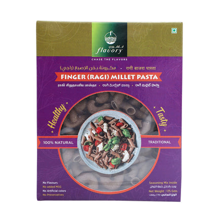Flavory Finger Millet Pasta, Healthy Yet Easy to Prepare, Gluten-Free & Nutrient-Rich, High in Fiber & Protein, 180g