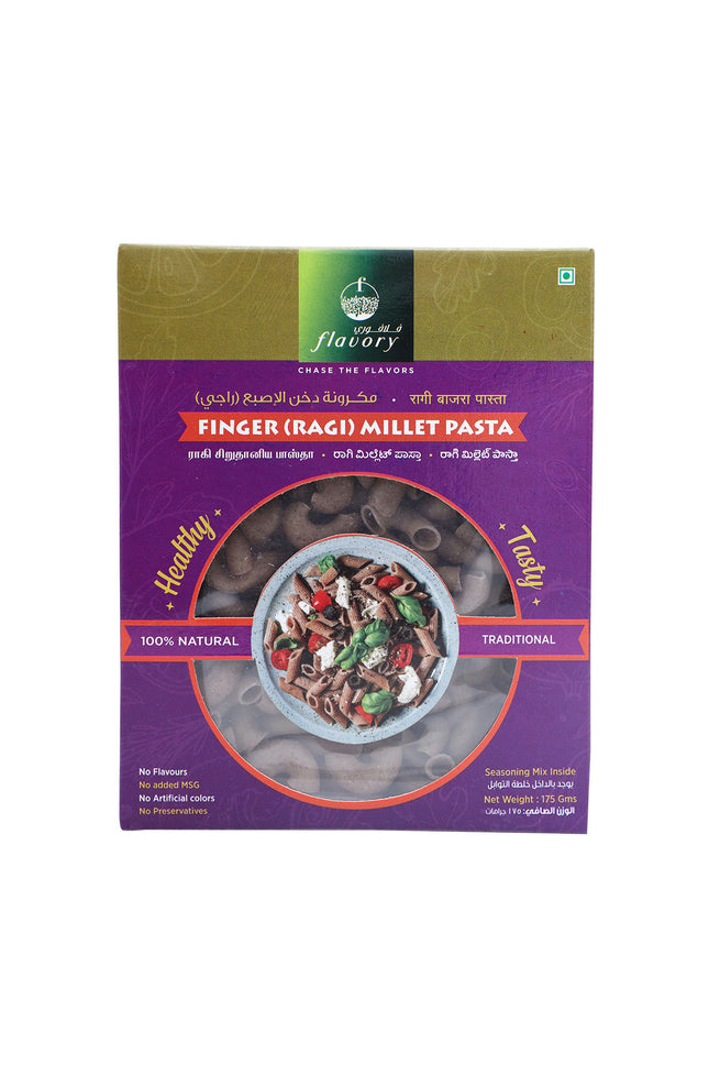Flavory Finger Millet Pasta, Healthy Yet Easy to Prepare, Gluten-Free & Nutrient-Rich, High in Fiber & Protein, 180g
