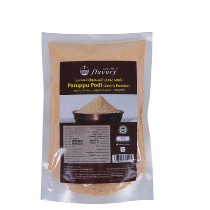 Flavory Paruppu Podi, Authentic South Indian Lentil Spice Blend, Rich in Protein & Fiber, Ideal for Idlis, Dosas, and More, 250g