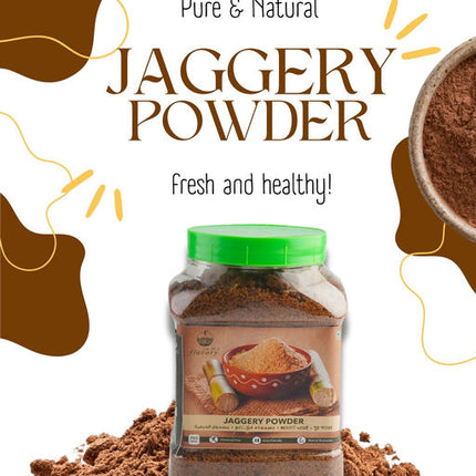 Flavory Jaggery Powder (Nattu Sarkarai), Pure & Natural Sweetener, 750g Jar