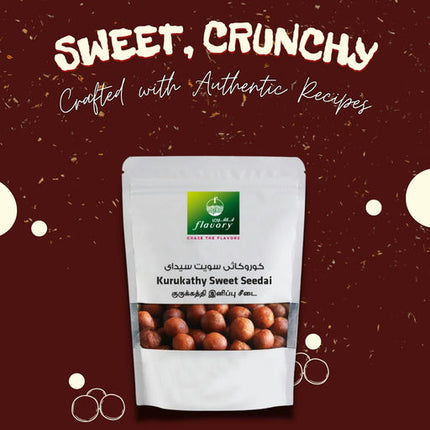 Flavory Sweet Sedai (South Indian Sweet Snack), Traditional Snack Made with Rice Flour, Jaggery & Ghee, Crispy & Sweet, 100g