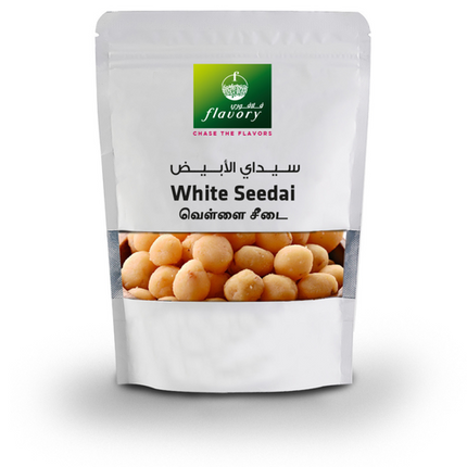 Flavory White Seedai (South Indian Savory Snack), Traditional Rice Flour Snack with Sesame Seeds, Crispy & Savory, 100g