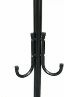 Buy and Bill Metal Standing Coat Rack with Umbrella Holder – Sturdy, Freestanding Design for Home & Office, Black