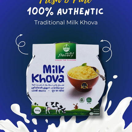 Flavory Authentic Srivilliputhur Milk Khova, Rich & Creamy Indian Sweet, 100g